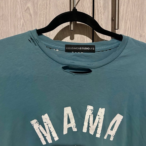 VICI Collection - Mama Off Duty Distressed Tee - Small - Picture 3 of 8